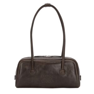 Margesherwood Soft Baguette Bag Washed Brown Pull Up